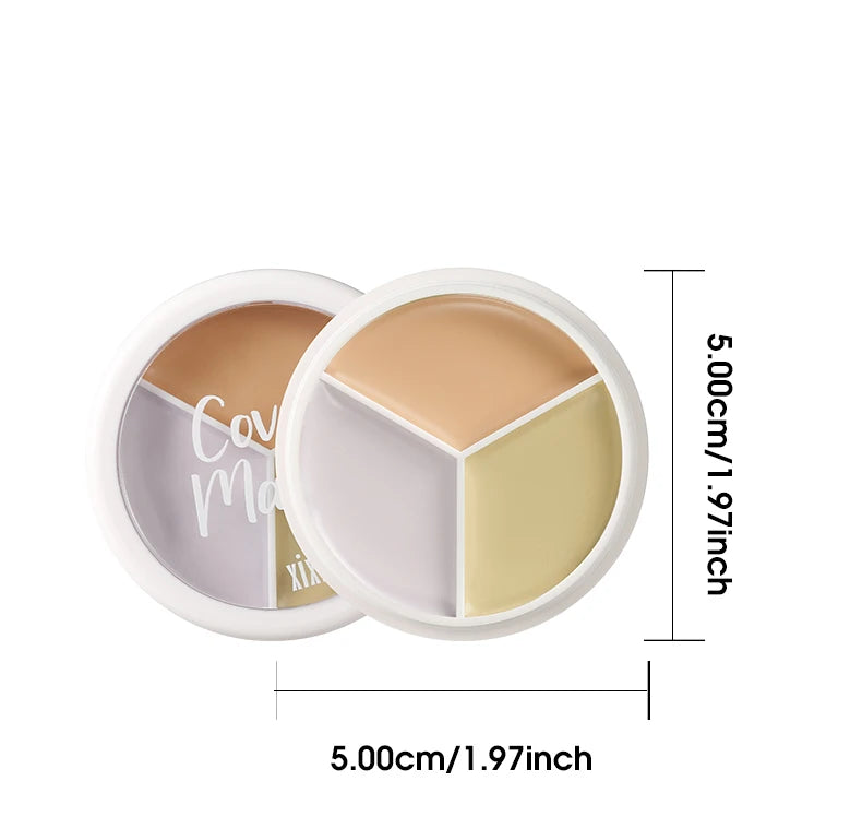 LuxuryGlow 3-in-1 Color Correcting Concealer Stick | Covers Acne, Dark Circles, Blemishes