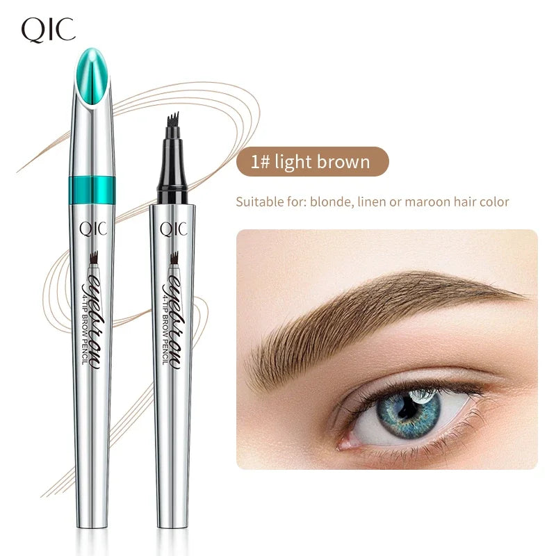SAKSRAAR 5-Color Waterproof 4-Jaw Eyebrow Tattoo Pencil – Ultra-Fine, Long-Lasting Brow Pen