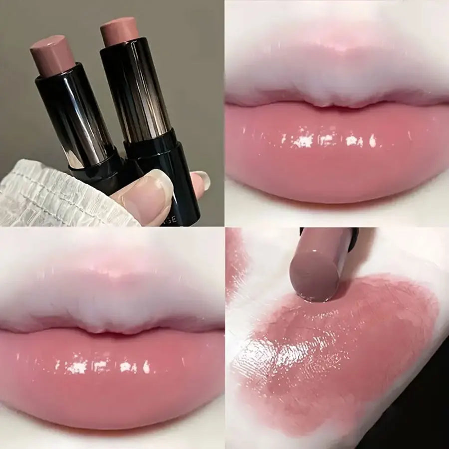Lápiz labial resistente al agua LuxuryGlow Red Brown: hidratante, duradero y con brillo de espejo.