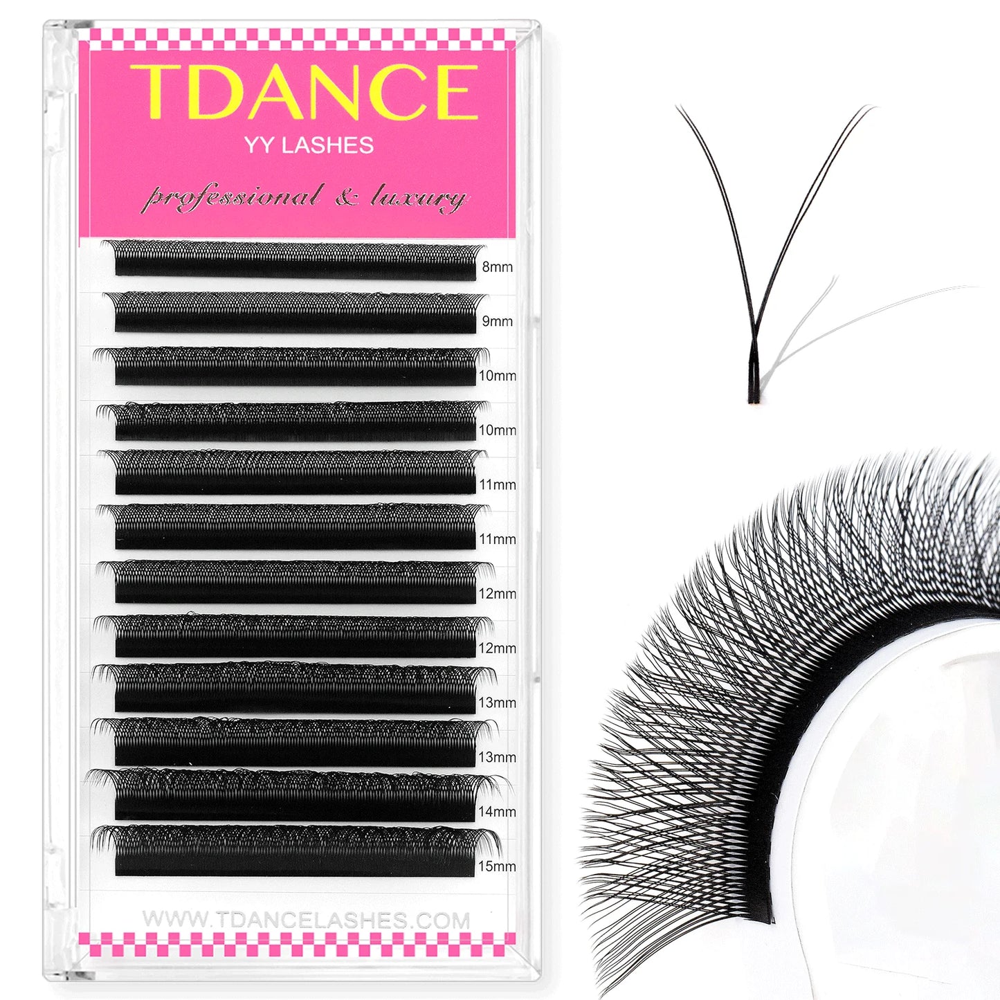 TDANCE 3D–6D Premade W Style Blooming Lash Fans | Faux Mink Volume Eyelash Extensions C150