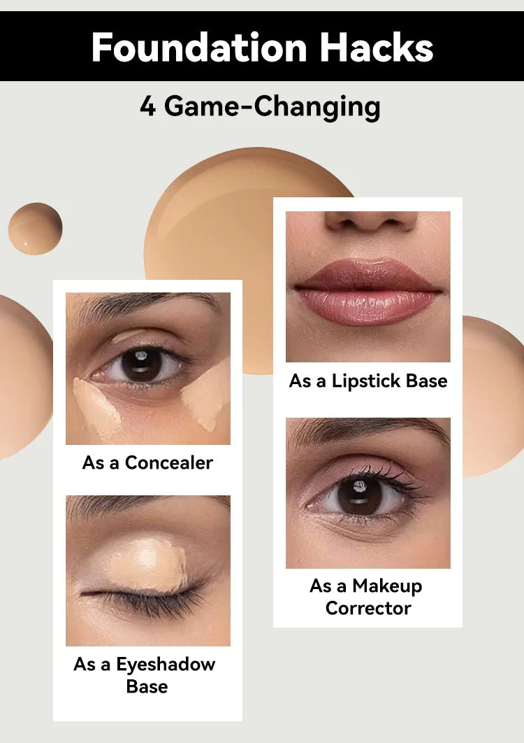 Base de maquillaje en polvo de 6 colores MLSMILE: resistente al agua, de larga duración y con control de grasa.