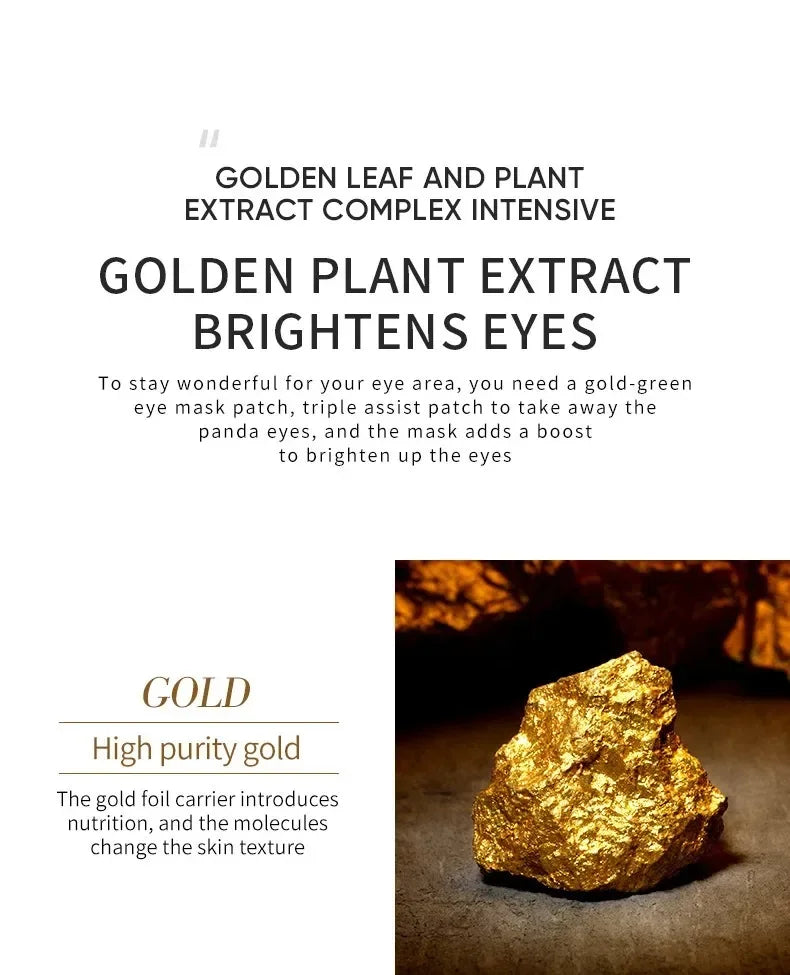 SAKSRAAR Avocado & Gold Eye Mask – Anti-Wrinkle, Dark Circle & Puffiness Treatment (60/120 PCS)