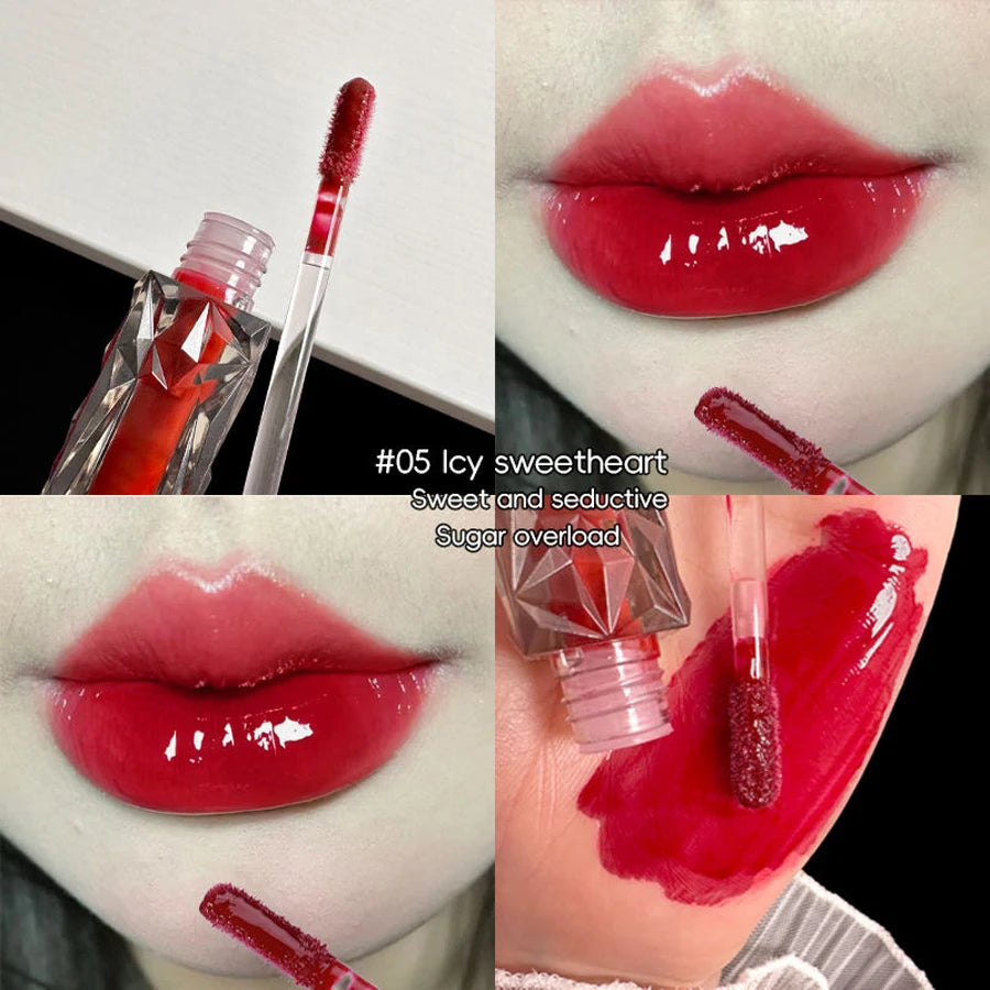 Brillo de labios MAXFINE Mirror: brillo transparente de larga duración, hidratante y resistente al agua con efecto halo.