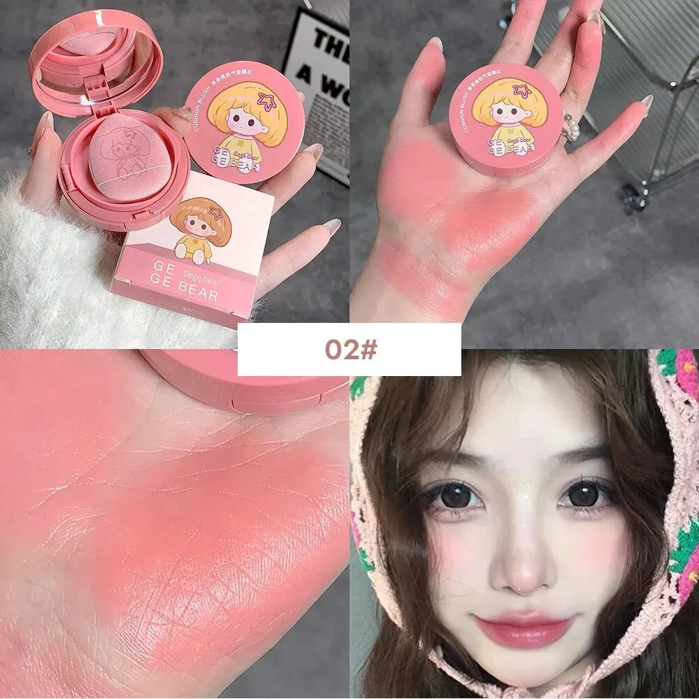 Gege Bear Cushion Blush by Gege Bear – Long-Lasting, Blendable & Whitening Finish