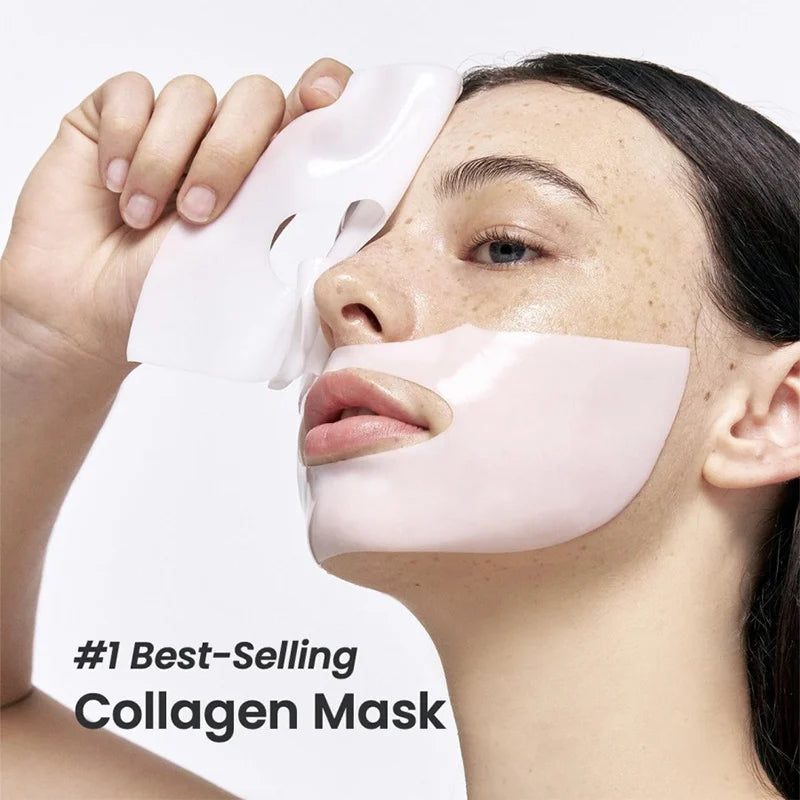 LuxuryGlow Bio Collagen Face Mask – Deep Hydrating & Brightening Overnight Skincare (1/5/10/20 PCS)