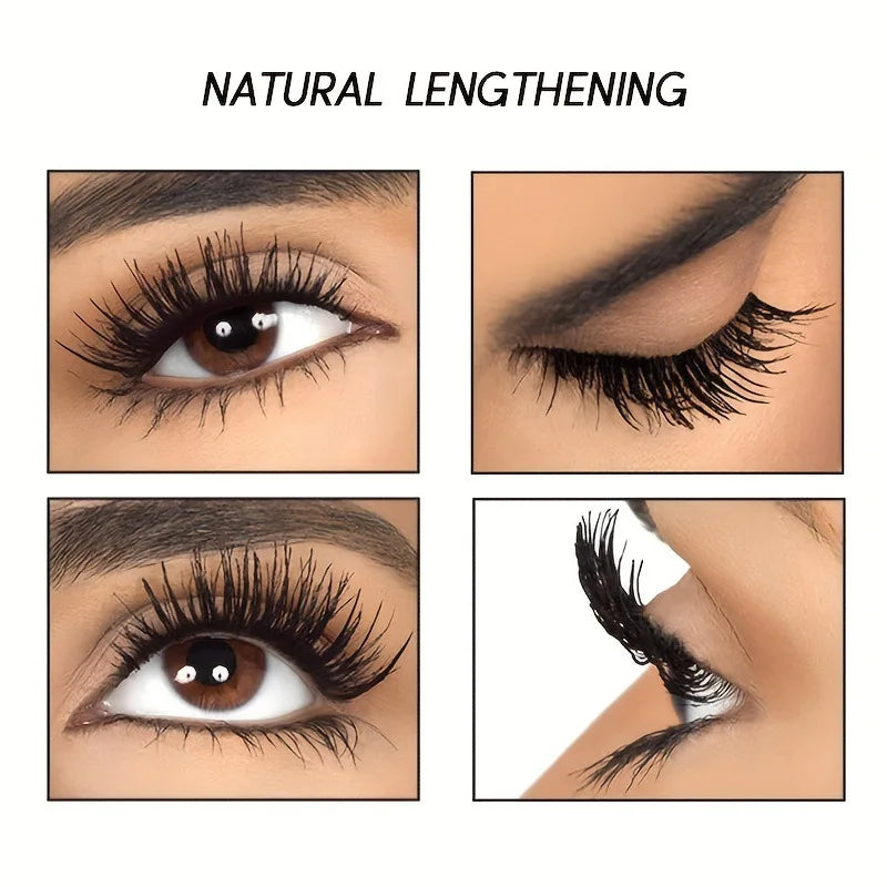 USHAS 4D Ultra Long Lasting Waterproof Mascara – Fiber Lash Extension with 360° Spiral Brush