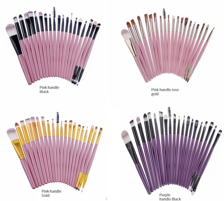 BeeChip 20 PCS Professional Makeup Brush Set – Soft Synthetic Brushes for Face & Eyes