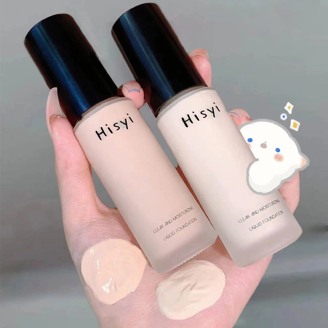 كريم أساس سائل عالي التغطية من LuxuryGlow - قاعدة مقاومة للماء والتحكم في الزيوت
