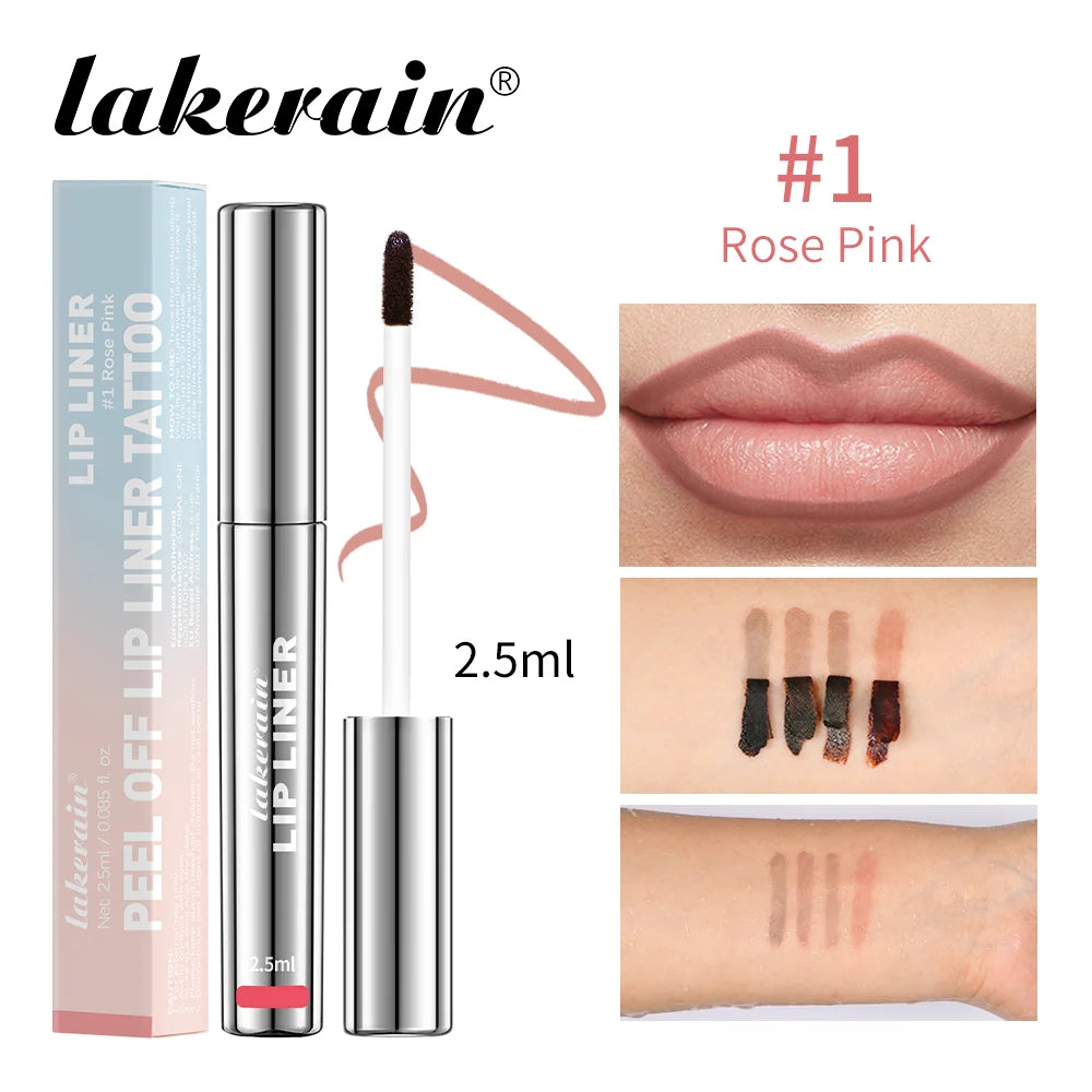 Delineador de labios Peel-Off Tattoo de ibcccndc: tinte mate resistente al agua y de larga duración