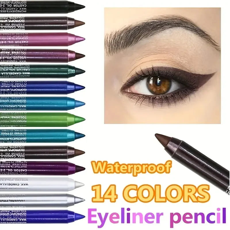 LuxuryGlow Silkworm Pearlescent Eyeshadow & Eyeliner Gel Pen – Waterproof, High Gloss