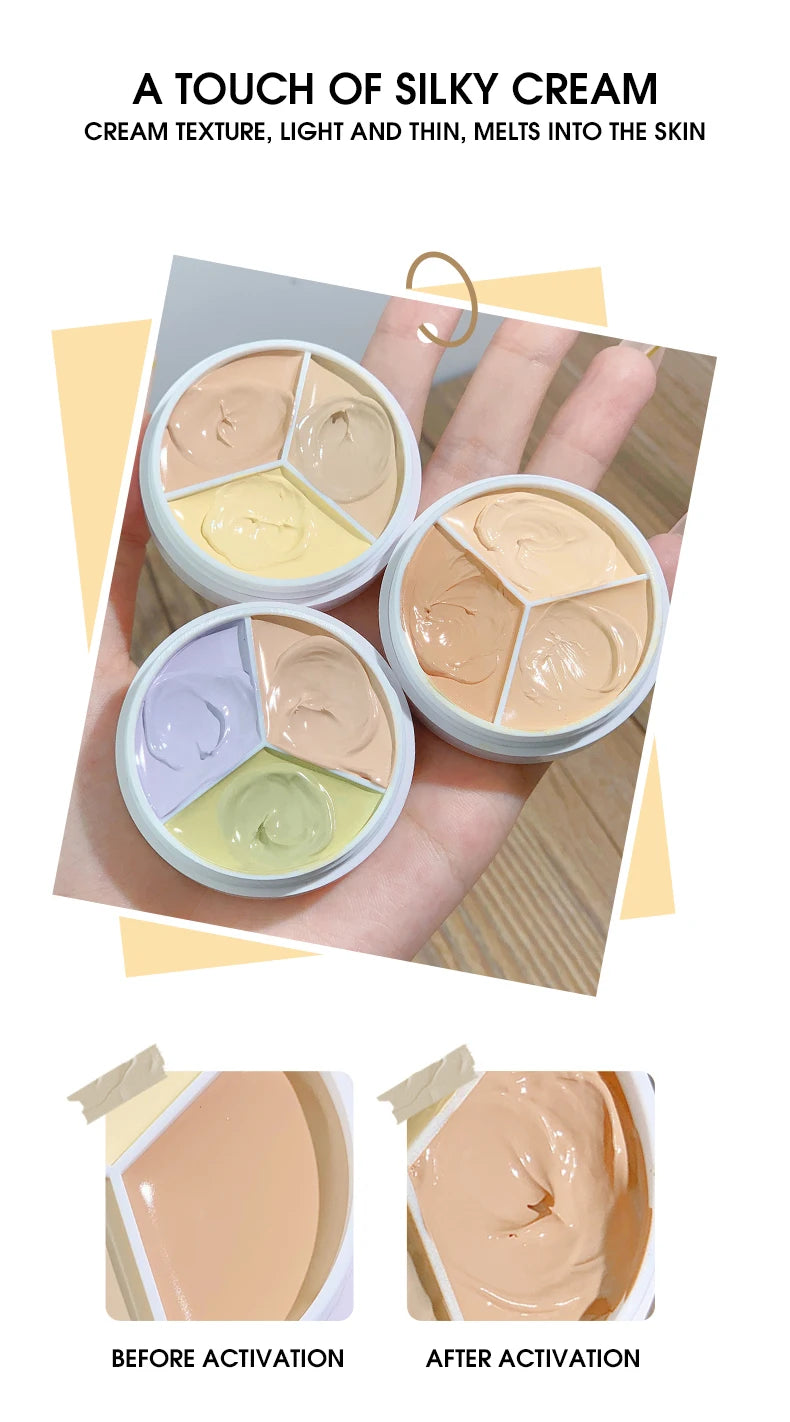 LuxuryGlow 3-in-1 Color Correcting Concealer Stick | Covers Acne, Dark Circles, Blemishes
