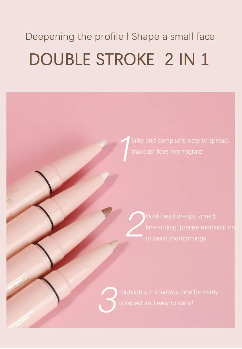 G&Z 2-in-1 Contour & Highlight Pen – Dual Head Facial Shaping Stick
