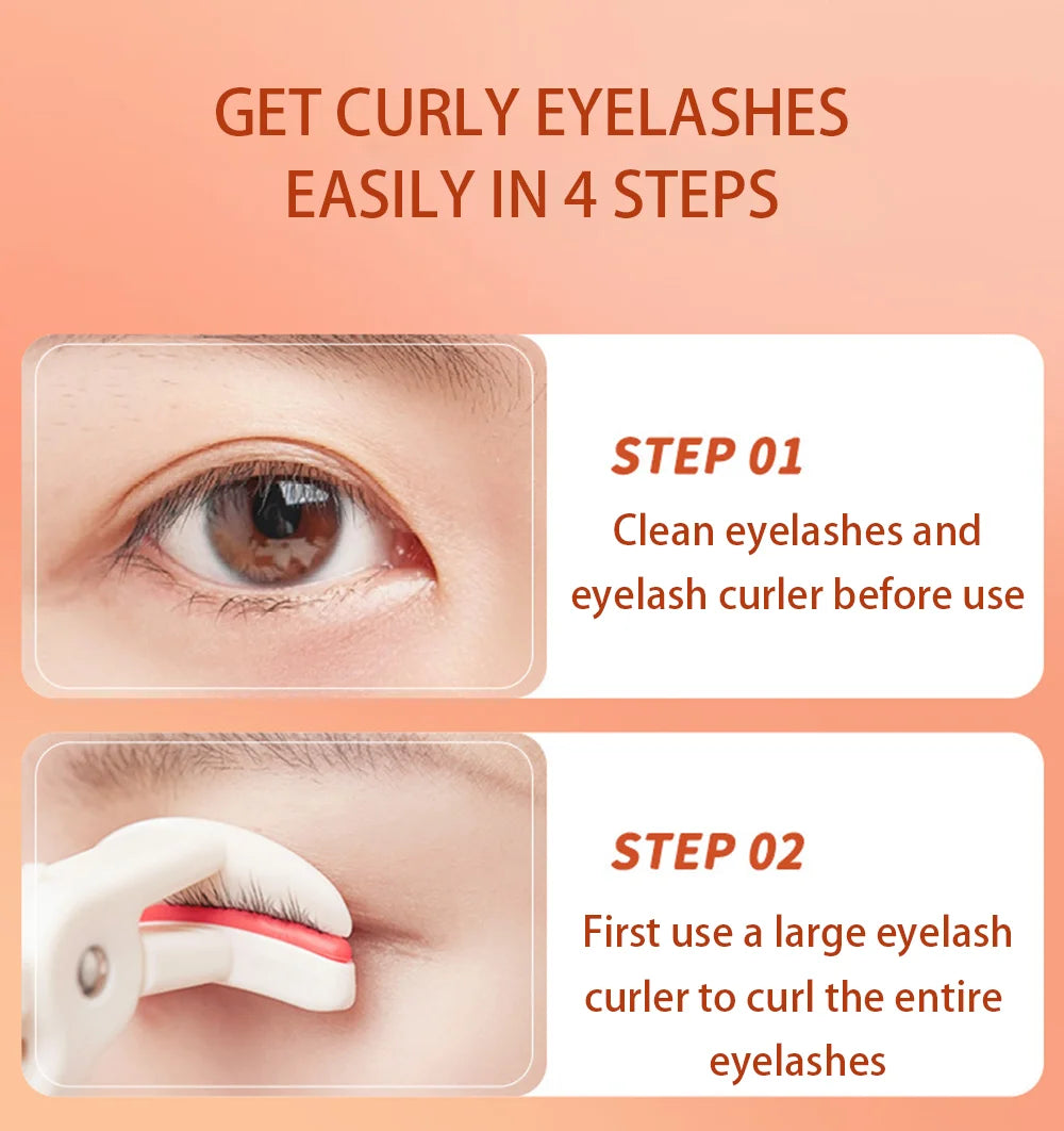 CALIYI Dual-Size Eyelash Curlers with Silicone Pads – For Big & Small Eyes