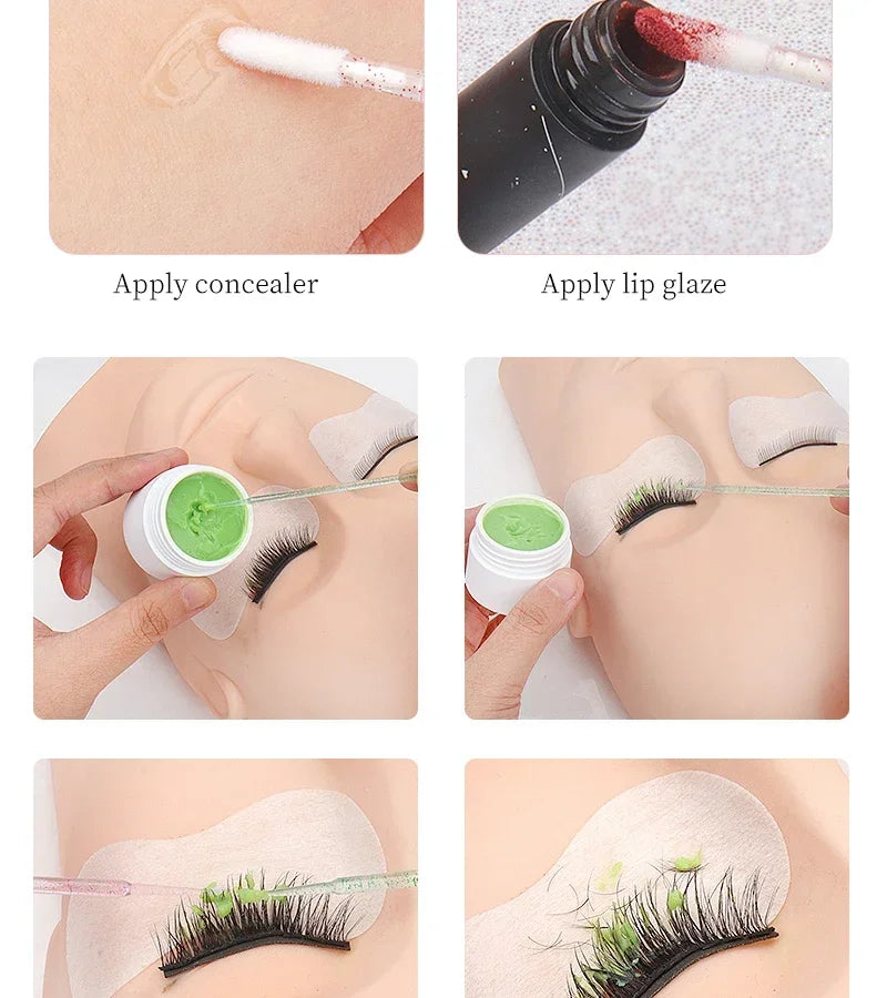 RUZOFO 200pcs Disposable Lash Brushes & Applicators Kit – Spoolies, Lip Wands, Micro Swabs