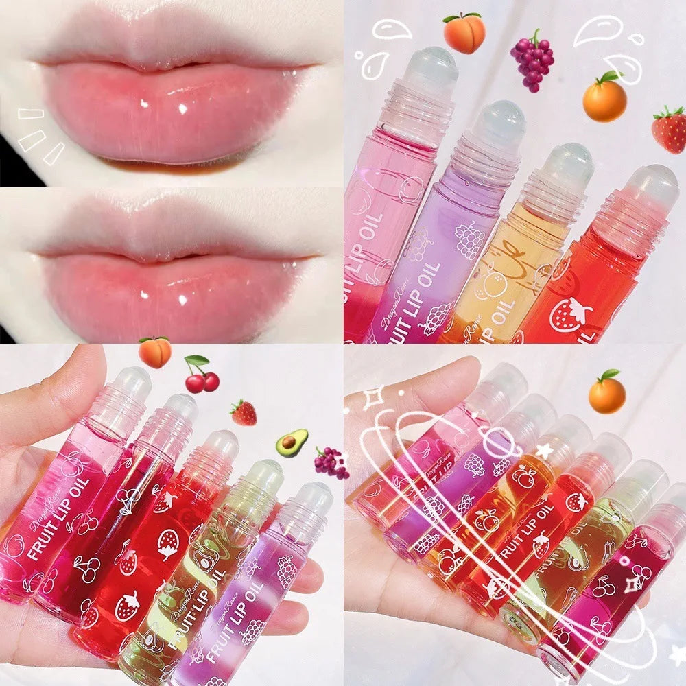 Aceite labial en roll-on LuxuryGlow: brillo labial hidratante y nutritivo para labios suaves y tersos (8 ml)