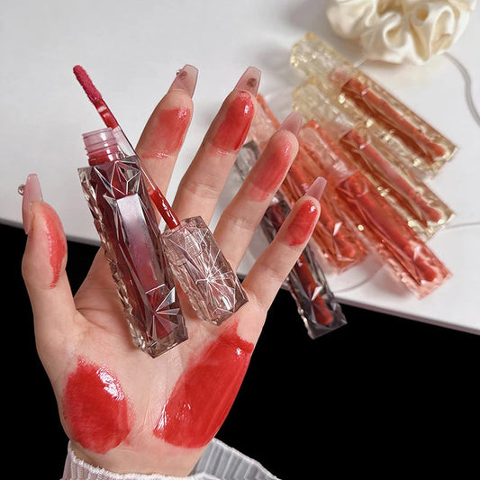 MAXFINE Mirror Lip Gloss – Long-Lasting, Moisturizing & Waterproof Transparent Gloss with Halo-Dyeing Effect