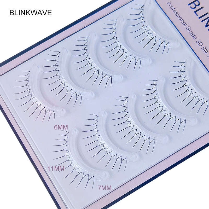 Pestañas postizas naturales BLINKWAVE Dream Deer, 5 pares, en forma de V | Pestañas suaves con efecto visón