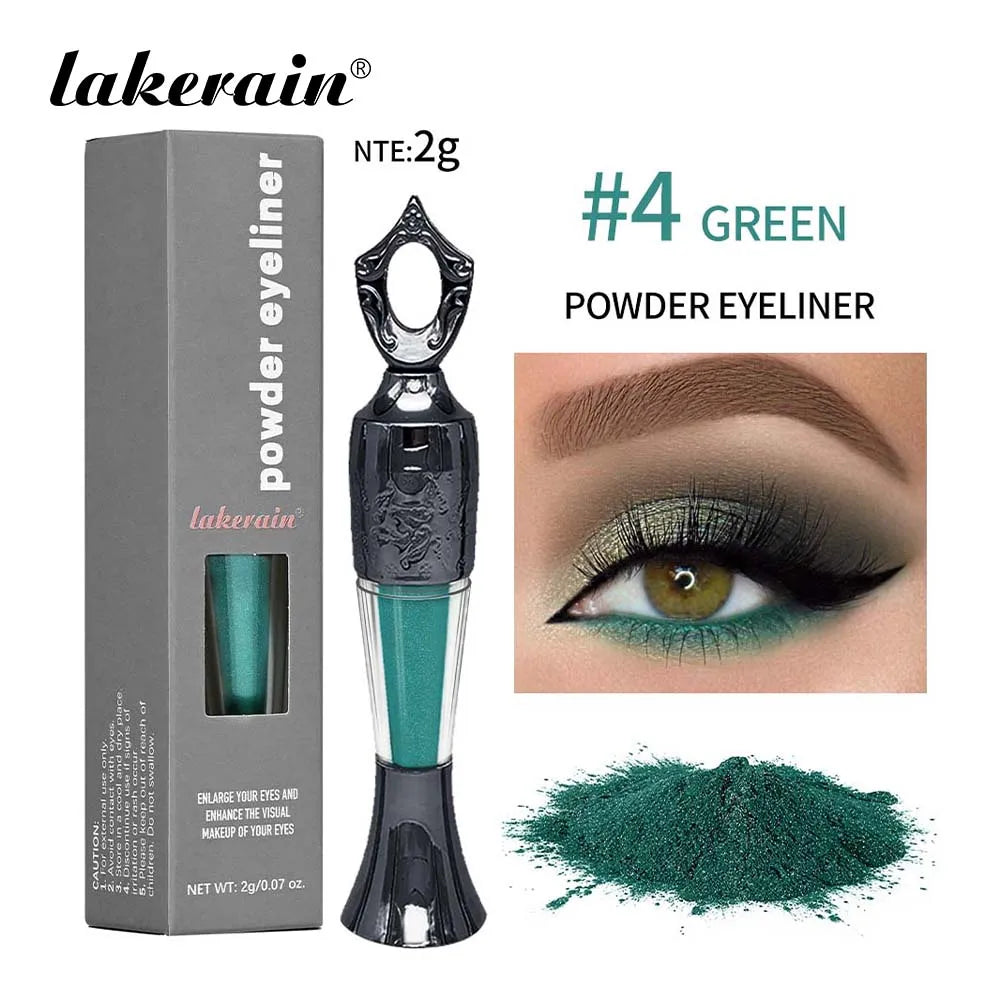 LAKERAIN 4-Color Powder Eyeliner Stick – Waterproof, Smudge-Free & Long-Lasting