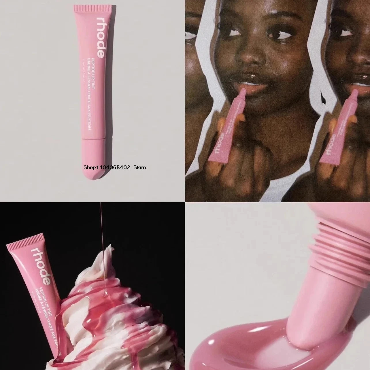 RHODE Cream Blusher Stick & Lip Gloss Duo – Multi-Use Makeup for iPhone Mirror Case Lovers