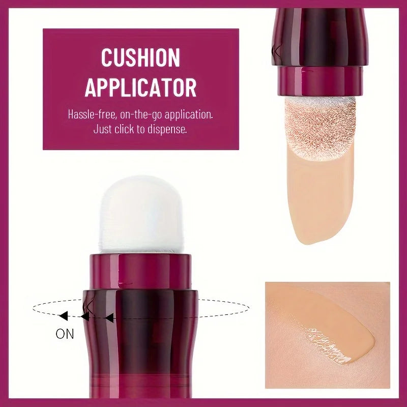 Corrector líquido USHAS Sponge Head: cobertura hidratante y duradera para ojeras e imperfecciones.