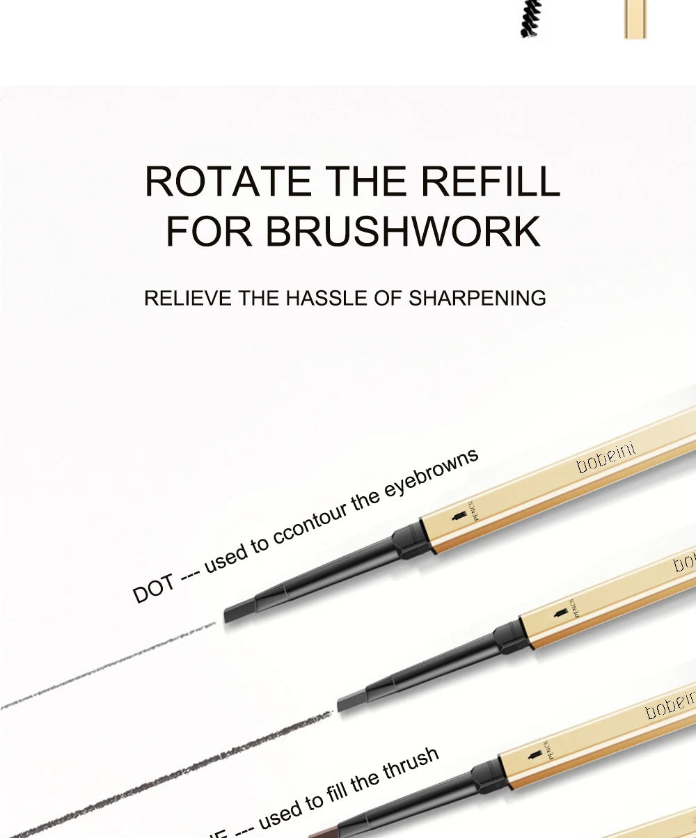 LuxuryGlow Double-Ended Eyebrow Pencil – Waterproof, Long-Lasting & Natural Finish