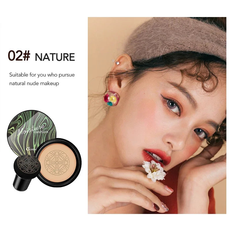 Crema BB Air Cushion de Ocheal: corrector, base y protector solar con esponja de hongo