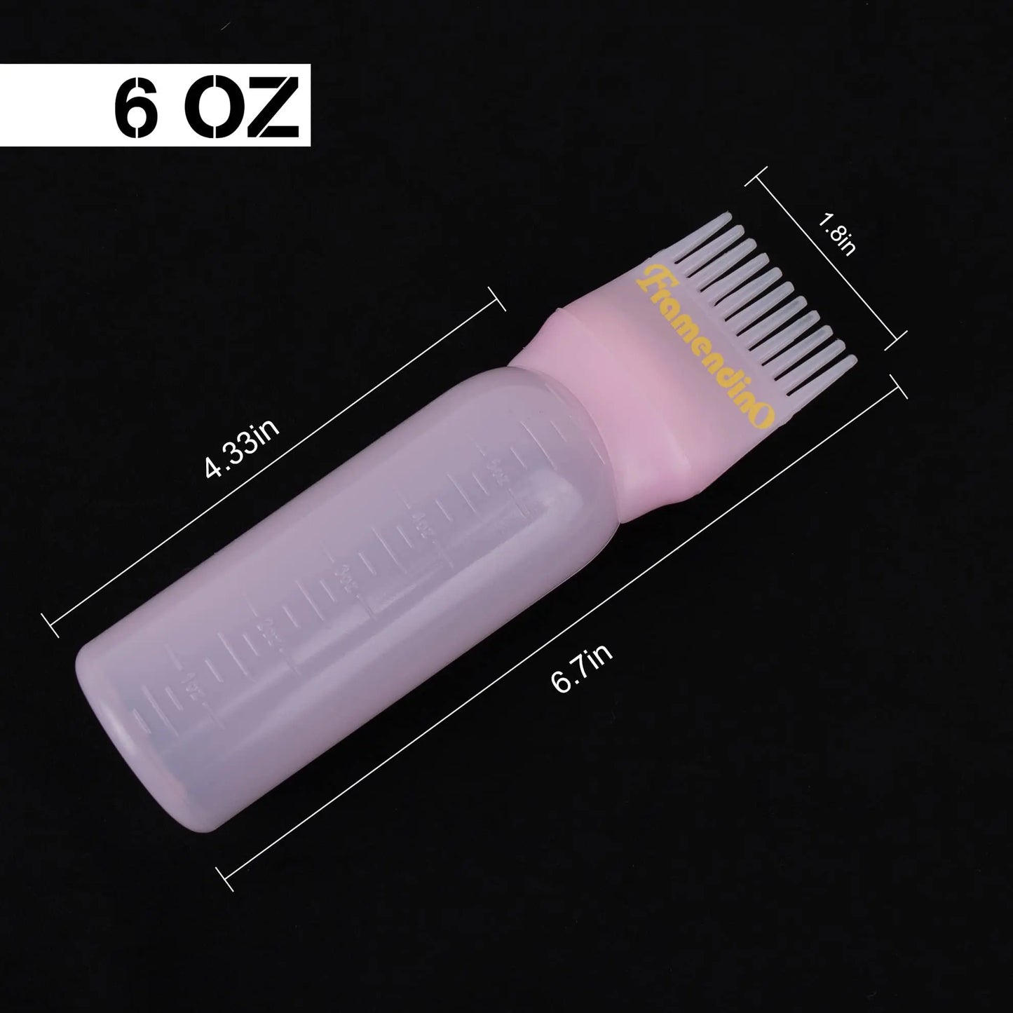 Botella aplicadora de tinte capilar LuxuryGlow de 120 ml con cepillo: herramienta para teñir con aceite y champú