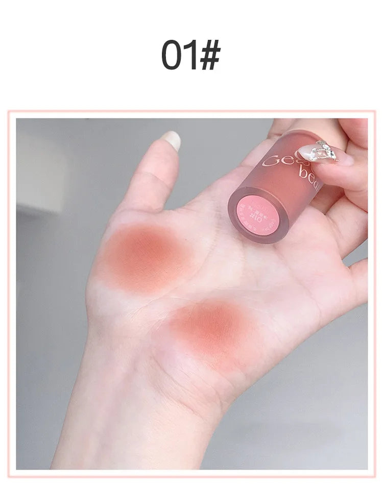 Crema de terciopelo 4 en 1 Gege Bear: lápiz labial, rubor, sombra de ojos y contorno