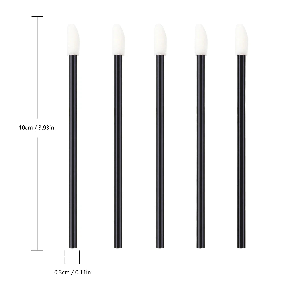 ZXZZS 50PCS Disposable Lip Gloss Applicator Wands | Soft Nylon Makeup Brushes