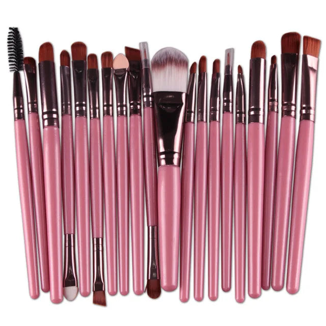 BeeChip 20 PCS Professional Makeup Brush Set – Soft Synthetic Brushes for Face & Eyes