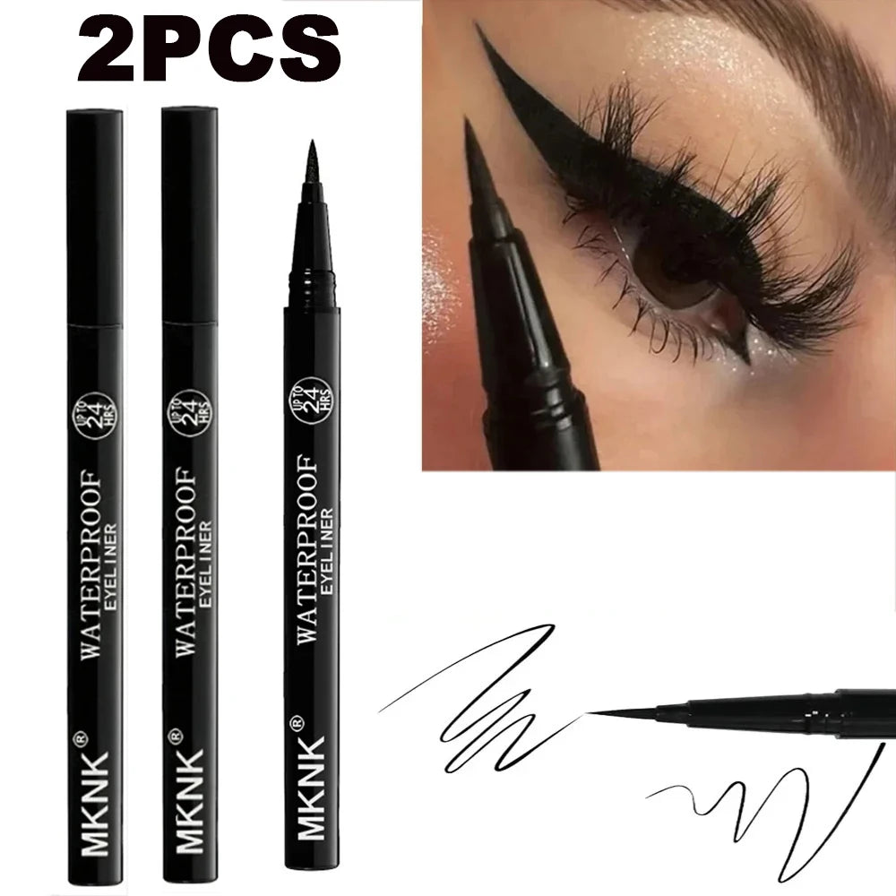 LuxuryGlow Quick-Dry Waterproof Eyeliner Pencil – 24H Long-Lasting, Smudge-Proof, Matte Finish