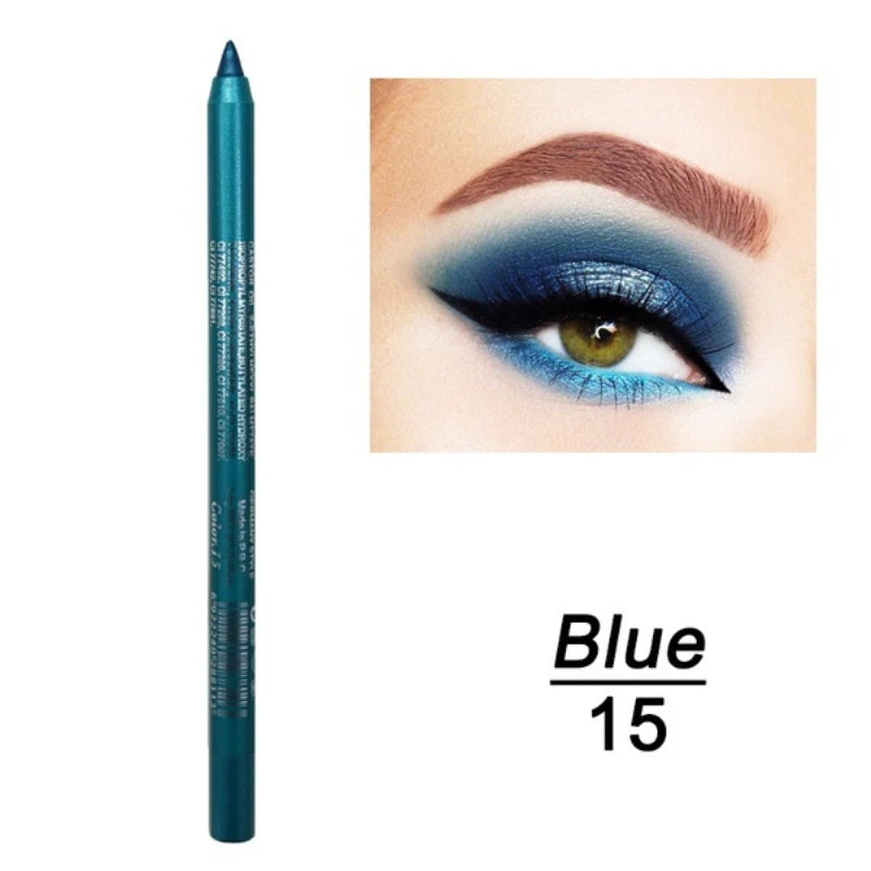 LuxuryGlow Silkworm Pearlescent Eyeshadow & Eyeliner Gel Pen – Waterproof, High Gloss