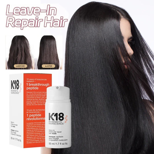 Jaysuing K18 Leave-In Repair Hair Mask – 50ML Conditioner for Dry & Damaged Hair (4-Minute Treatment)