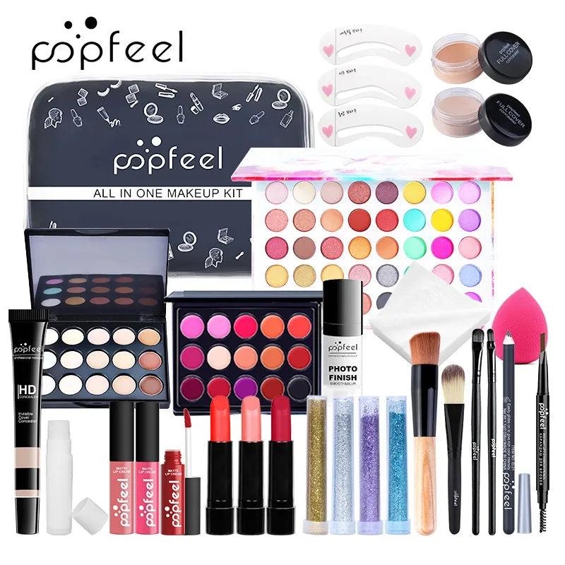 POPFEEL All-In-One Makeup Kit – Full Face Makeup Set for Women