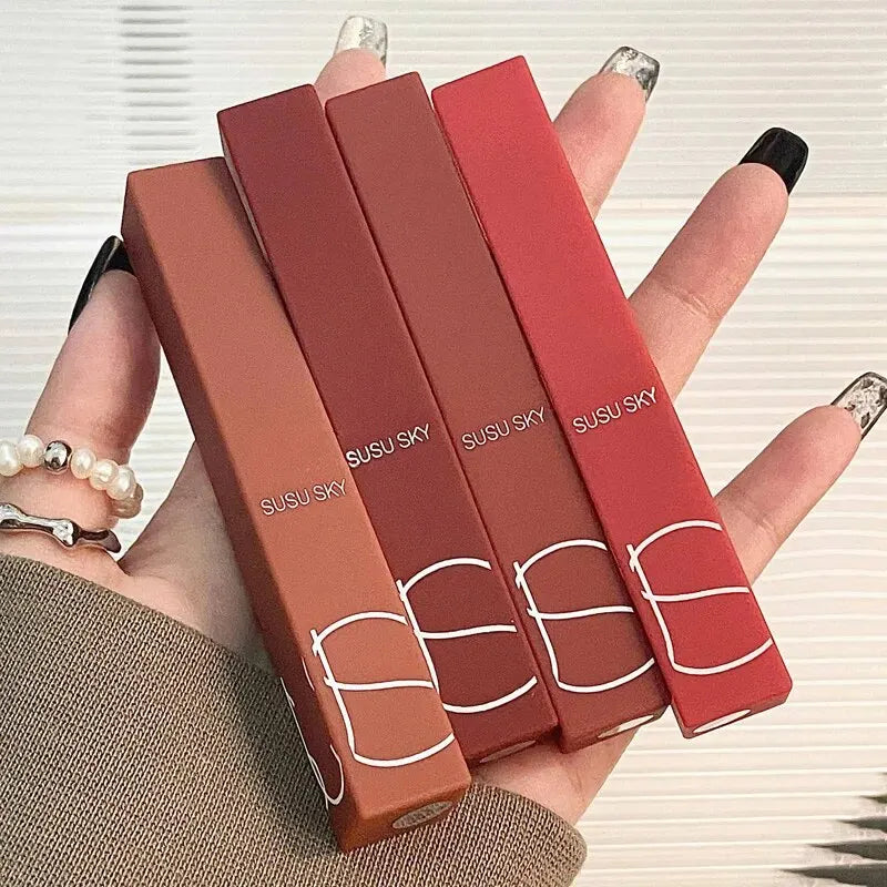 Lápiz labial mate HERORANGE TX010: resistente al agua y al sudor, 2 en 1 para labios y mejillas