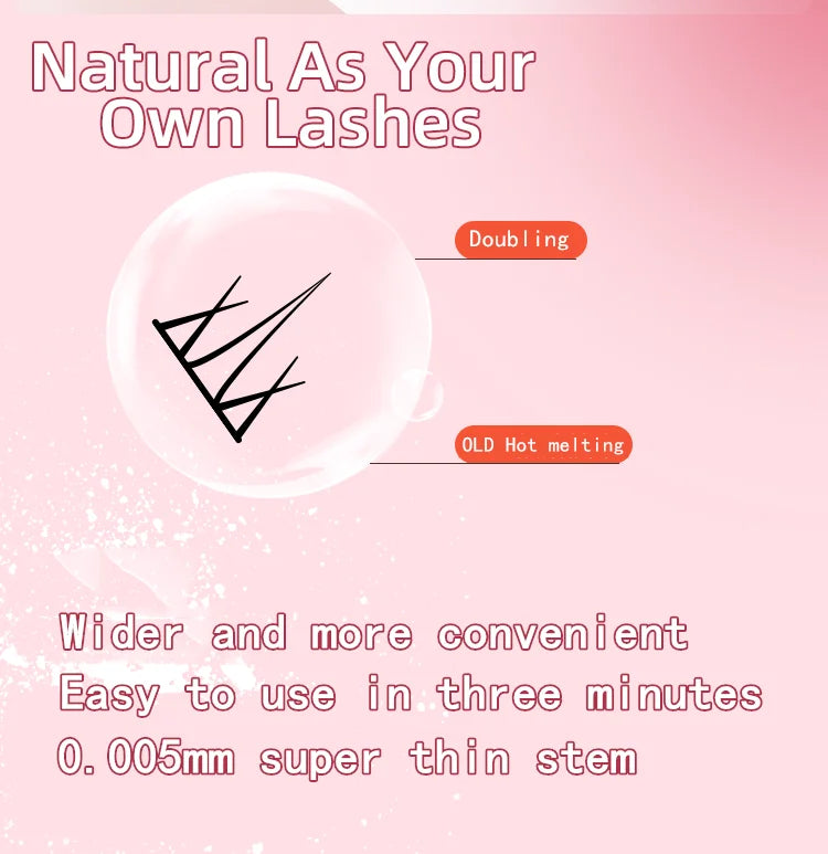 Miz Barn 32 Rows Eyelash Extensions – DIY & Professional, Soft Synthetic Lashes