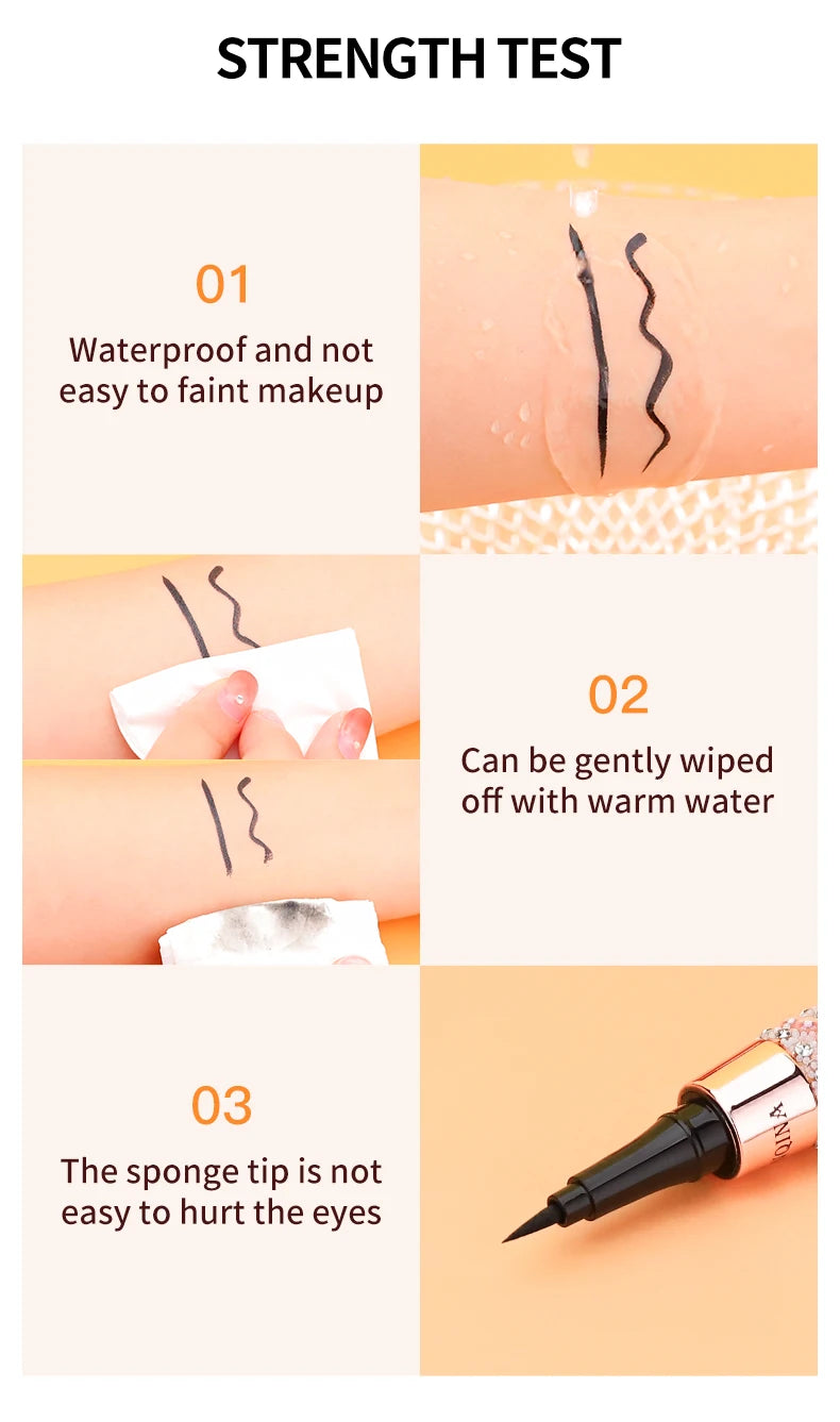 YANQINA Precision Liquid Eyeliner Pen – Waterproof, Long-Lasting, Quick-Dry
