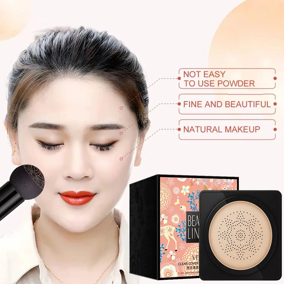 SADOER Air Cushion CC Cream con efecto hongo: base hidratante y de larga duración