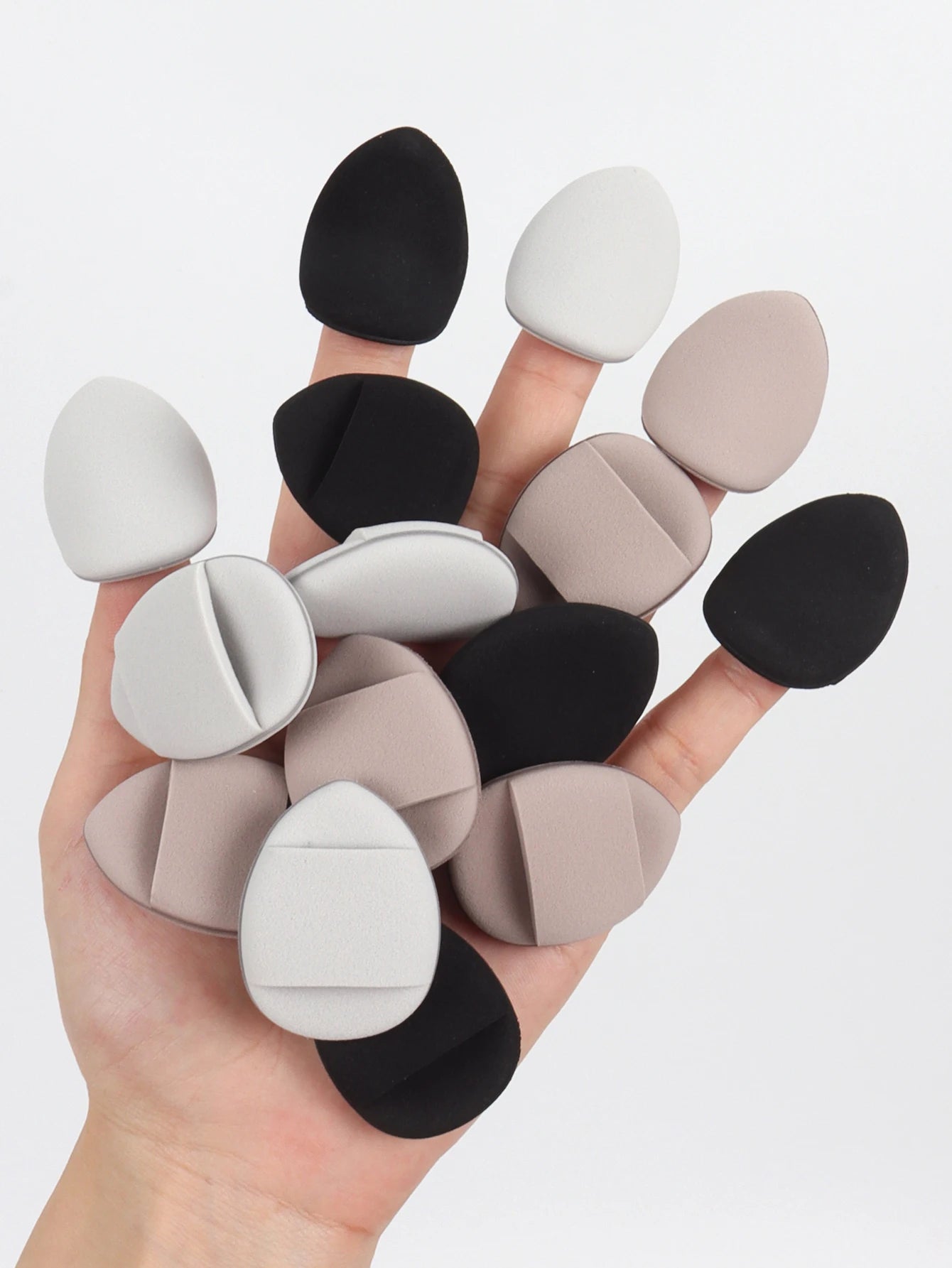 Esponjas de aire LuxuryGlow para dedos: herramienta de maquillaje suave, reutilizable e impecable