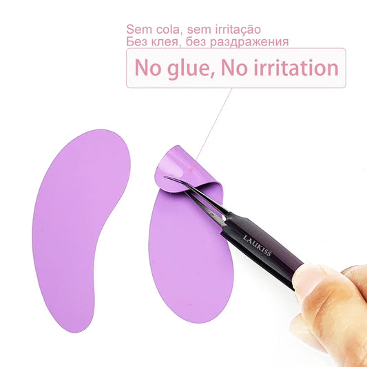 FASPECH Reusable Silicone Under Eye Pads for Eyelash Extension & Lash Lift – Soft, Thin & Skin-Friendly (1 Pair)