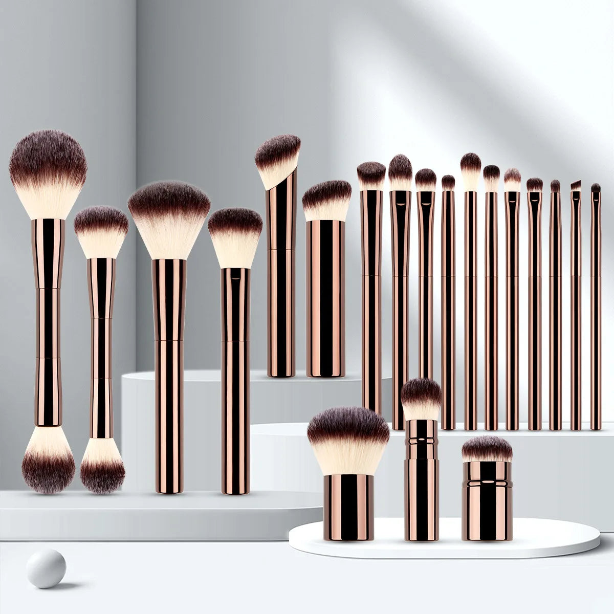 LuxuryGlow Multi-Purpose Makeup Brush — Foundation, Blush, Concealer & Eye Makeup