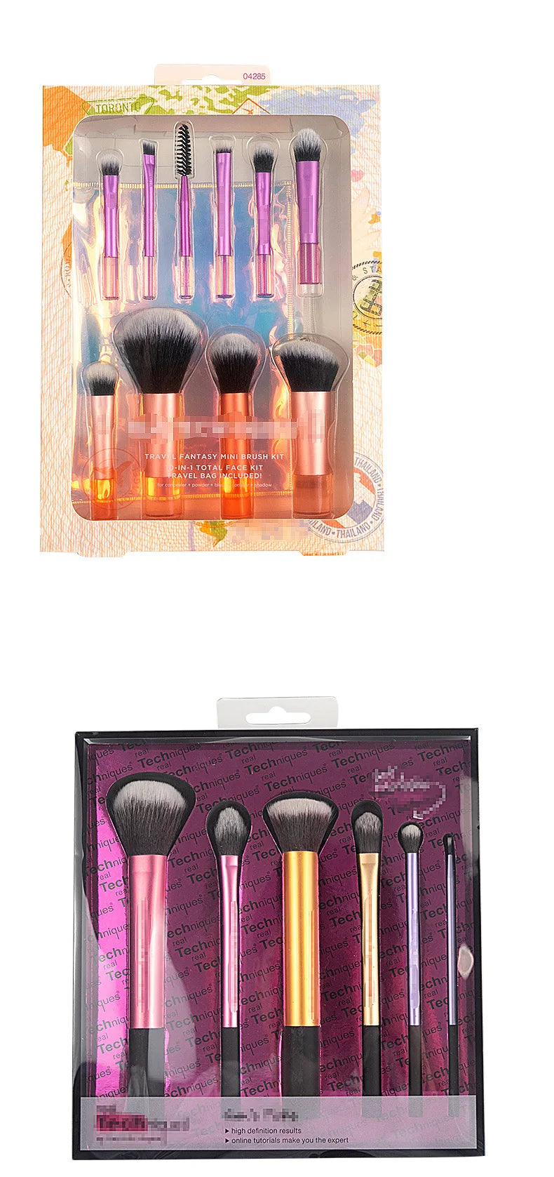 LuxuryGlow Complete Makeup Brush Set with Beauty Blender – Soft Wool Fiber for Face & Eyes