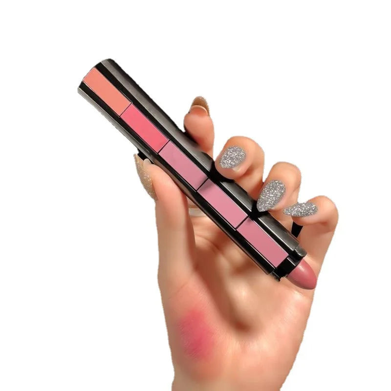 LuxuryGlow Fit Colors 5-in-1 Matte Lipstick Set – Velvet Finish, Non-Stick, Long-Lasting