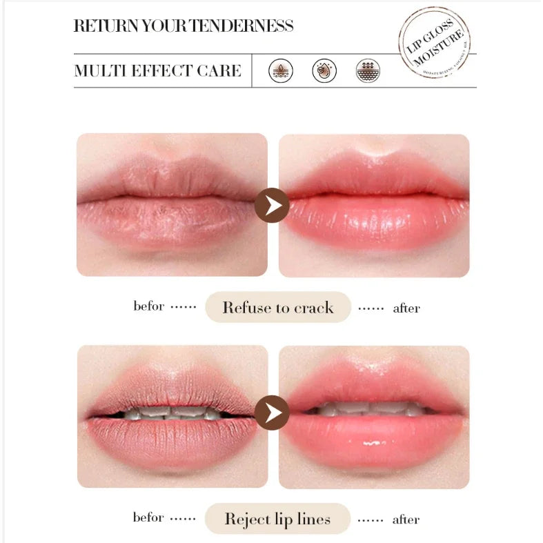 Bálsamo labial de coco SADOER: hidratación y nutrición duraderas para hombres y mujeres