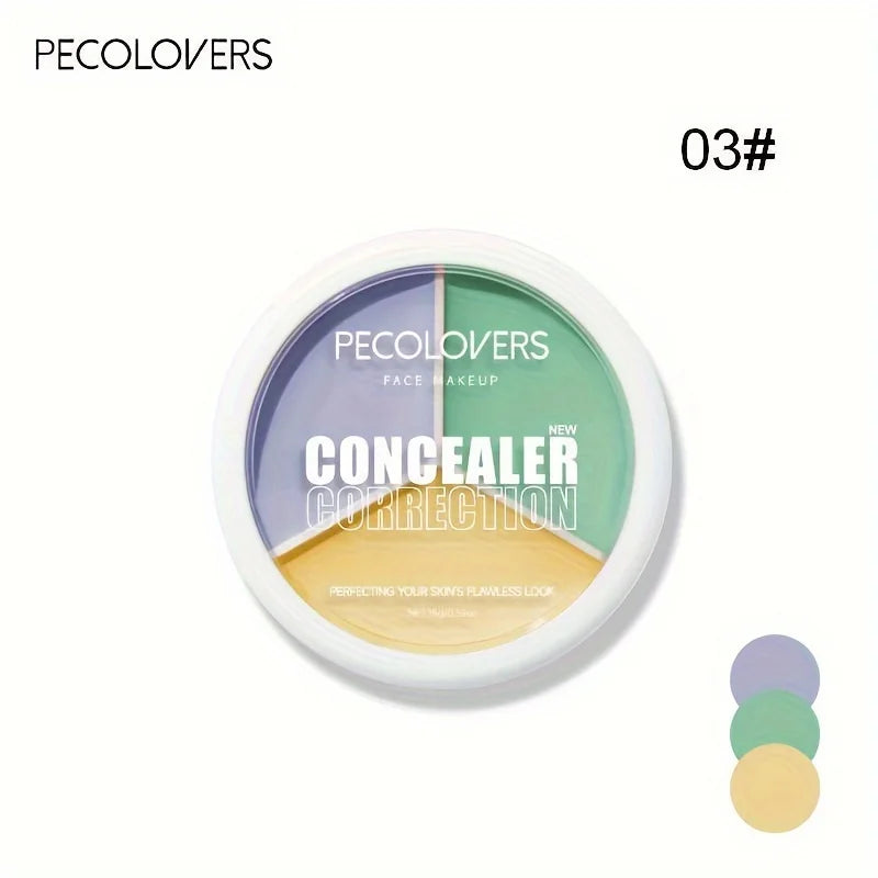Paleta de correctores a prueba de agua LuxuryGlow: cobertura duradera para ojeras y acné