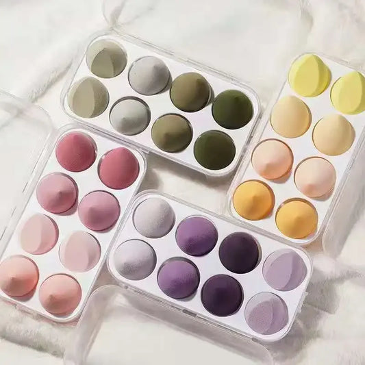 LuxuryGlow Makeup Sponge Set – 4/8PCS Soft Beauty Blenders for Flawless Base