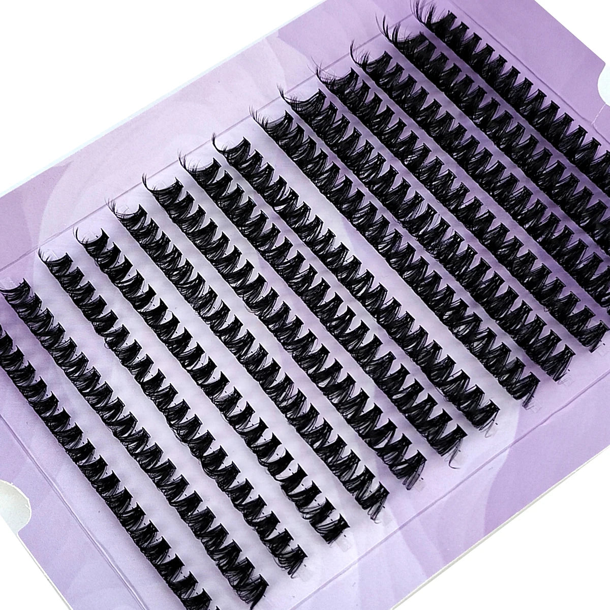 HBZGTLAD 280 paquetes de extensiones de pestañas de visón 3D 60D/80D: pestañas ultrafinas en racimo para hacer tú mismo