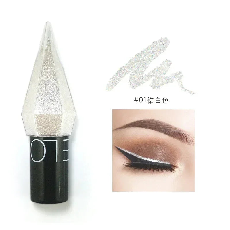 SAKSRAAR Diamond Glitter Eyeliner & Eyeshadow – Waterproof, Shimmer, Long-Lasting (2.5g)