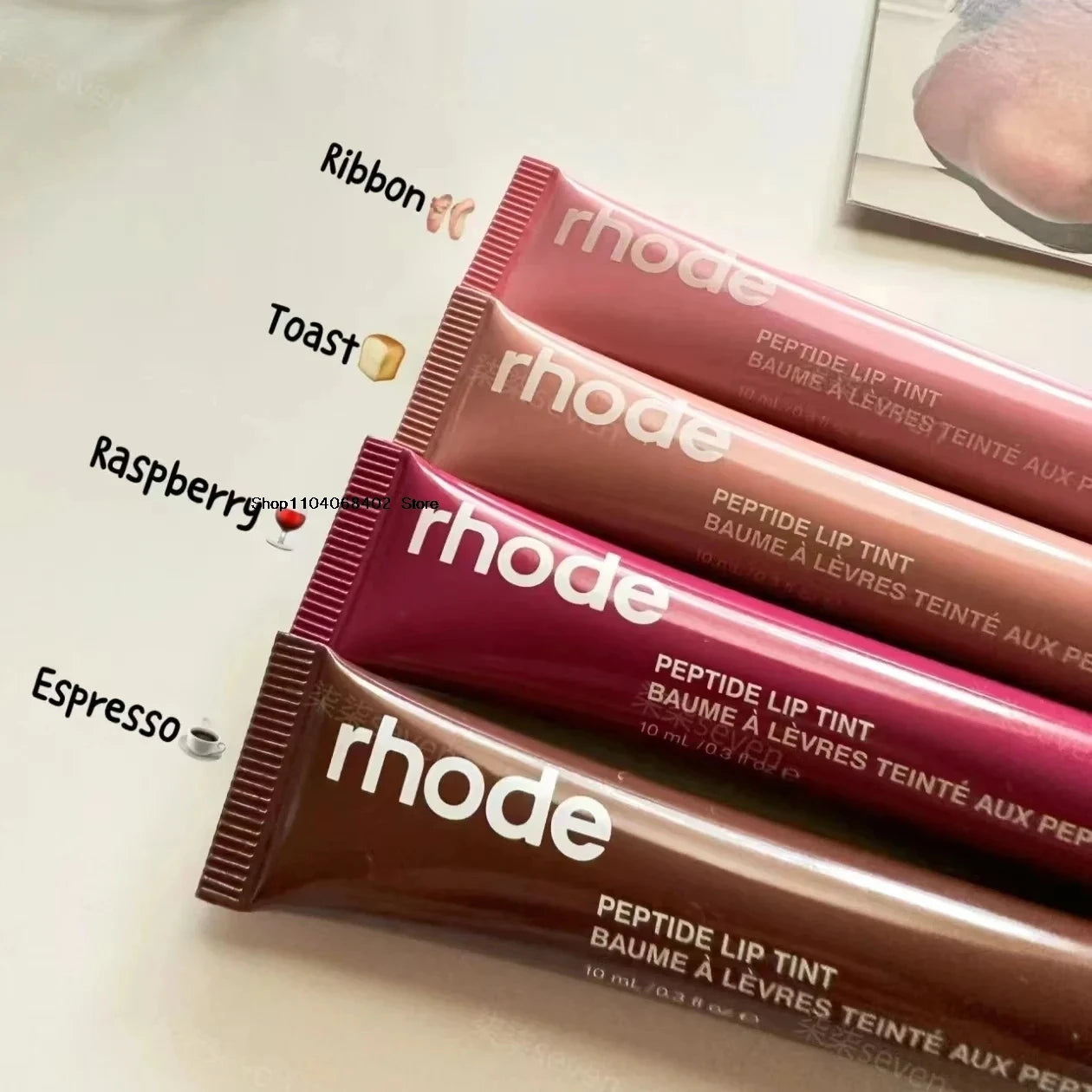 RHODE Cream Blusher Stick & Lip Gloss Duo – Multi-Use Makeup for iPhone Mirror Case Lovers