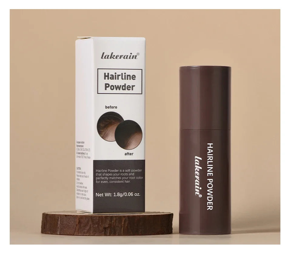 Lápiz corrector de raíces y líneas capilares LuxuryGlow resistente al agua: polvo en barra con cobertura instantánea de canas